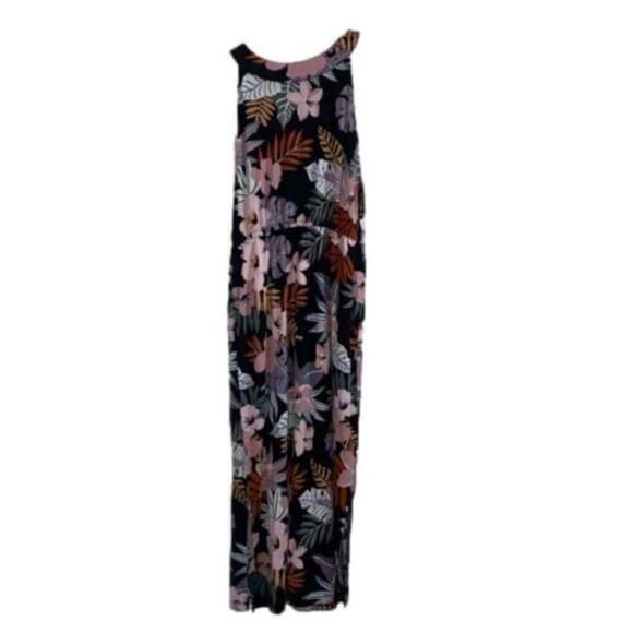 Bixby Nomad Other - ⭐️ 3/$20 Girls Bixby Nomad Maxi Dress Size L (12-14) Black/Pink Floral NWT